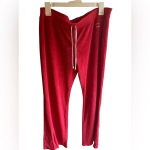 Tommy‎ Girl Jeans Vintage 2002 Y2K Hot Pink Terrycloth Tie Waist Pants Sz Large